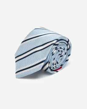 Baby Blue Stripe Silk Tie