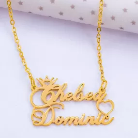 Royal Love Name Necklace